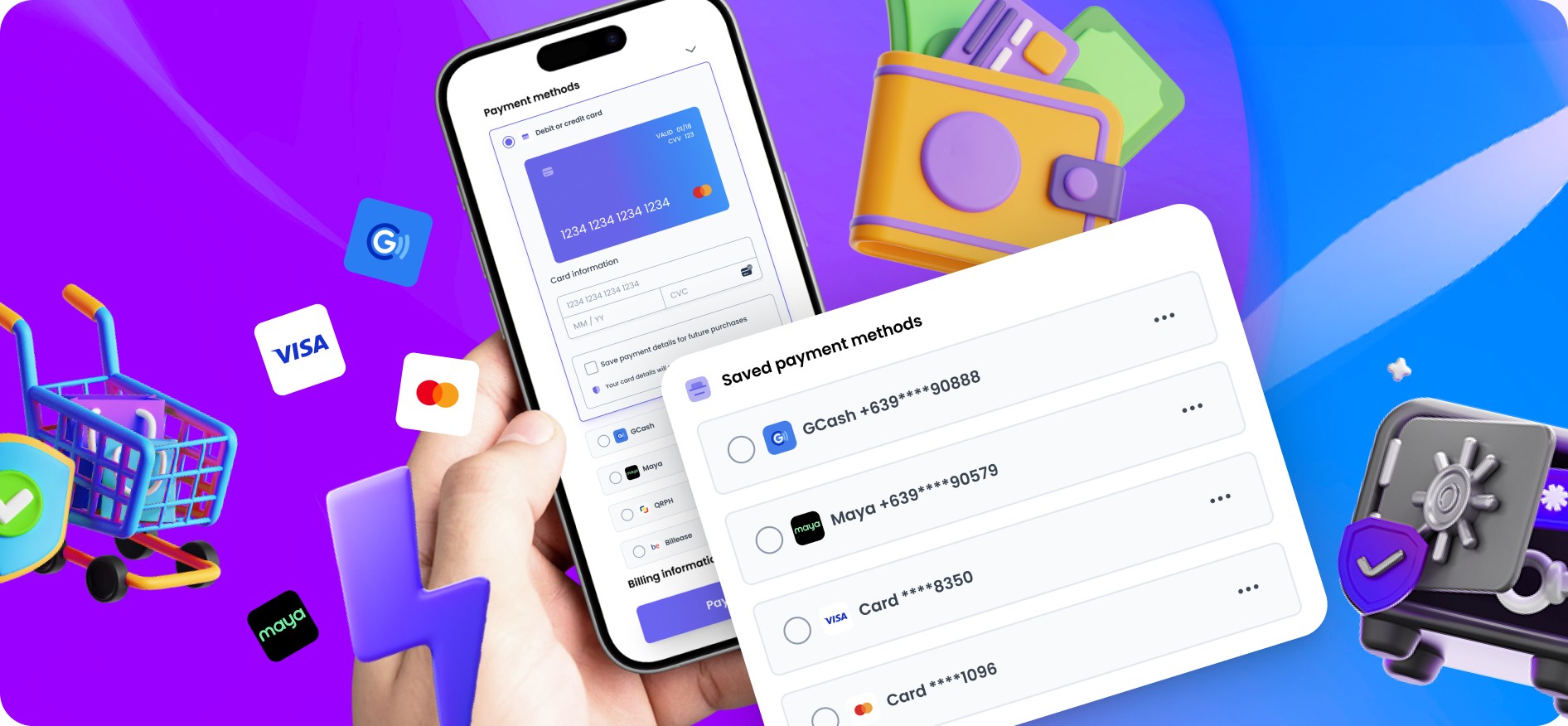 Saved payment methods