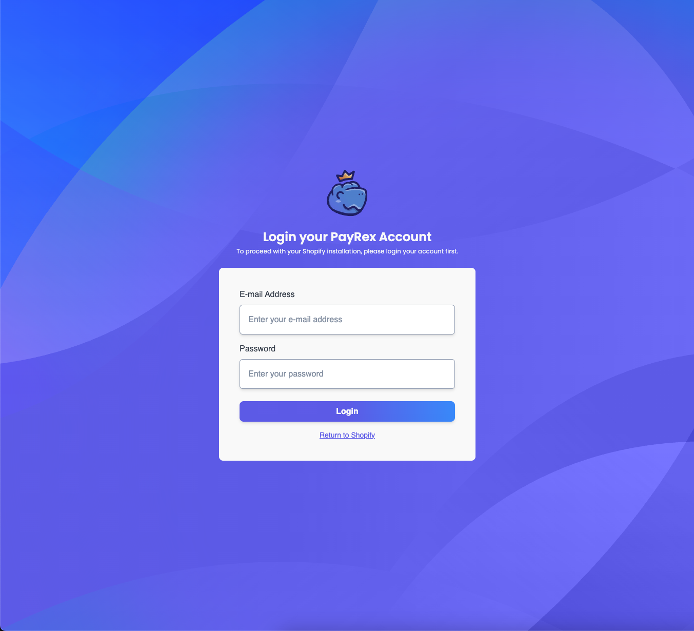 PayRex Installation Page