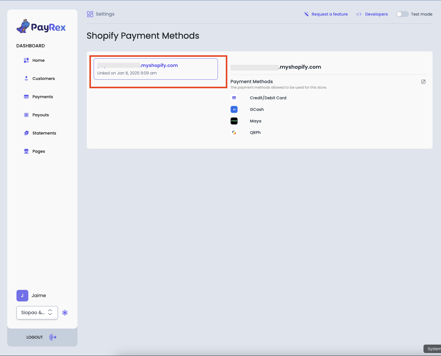 List of Shopify Stores Enabled Payment methods