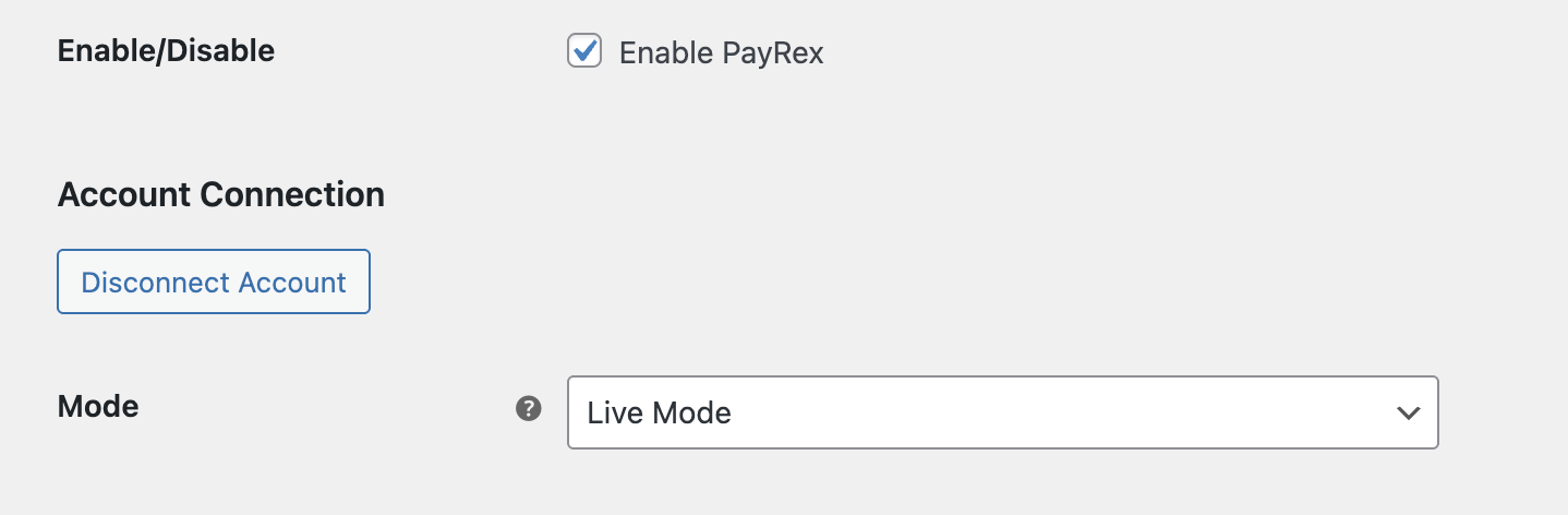 Enable Test Mode